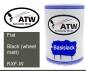 Preview: Fiat, Black (wheel matt), RXF-W: 500ml Lackdose, von ATW Autoteile West.